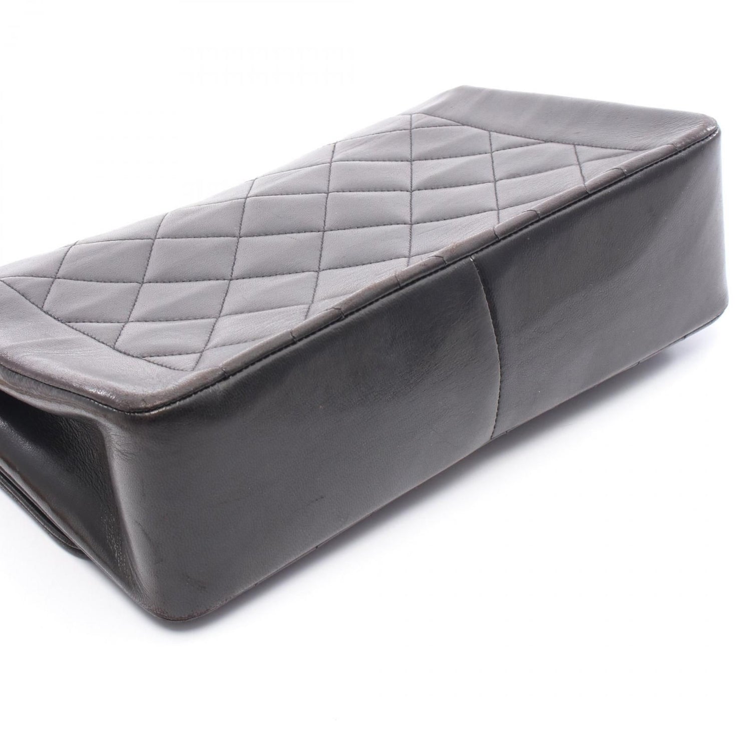 Chanel Black Matelasse Diana Flap Shoulder Bag Lambskin (sheep Leather) A 01165