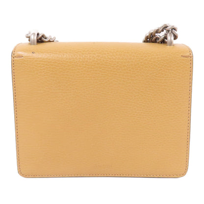 Gucci Cowhide Leather Dionysus Silver Shoulder Bag Brown Beige Calfskin (cowhide) 421970 Caogn 2893