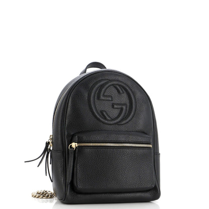 Gucci Soho Chain Backpack Leather