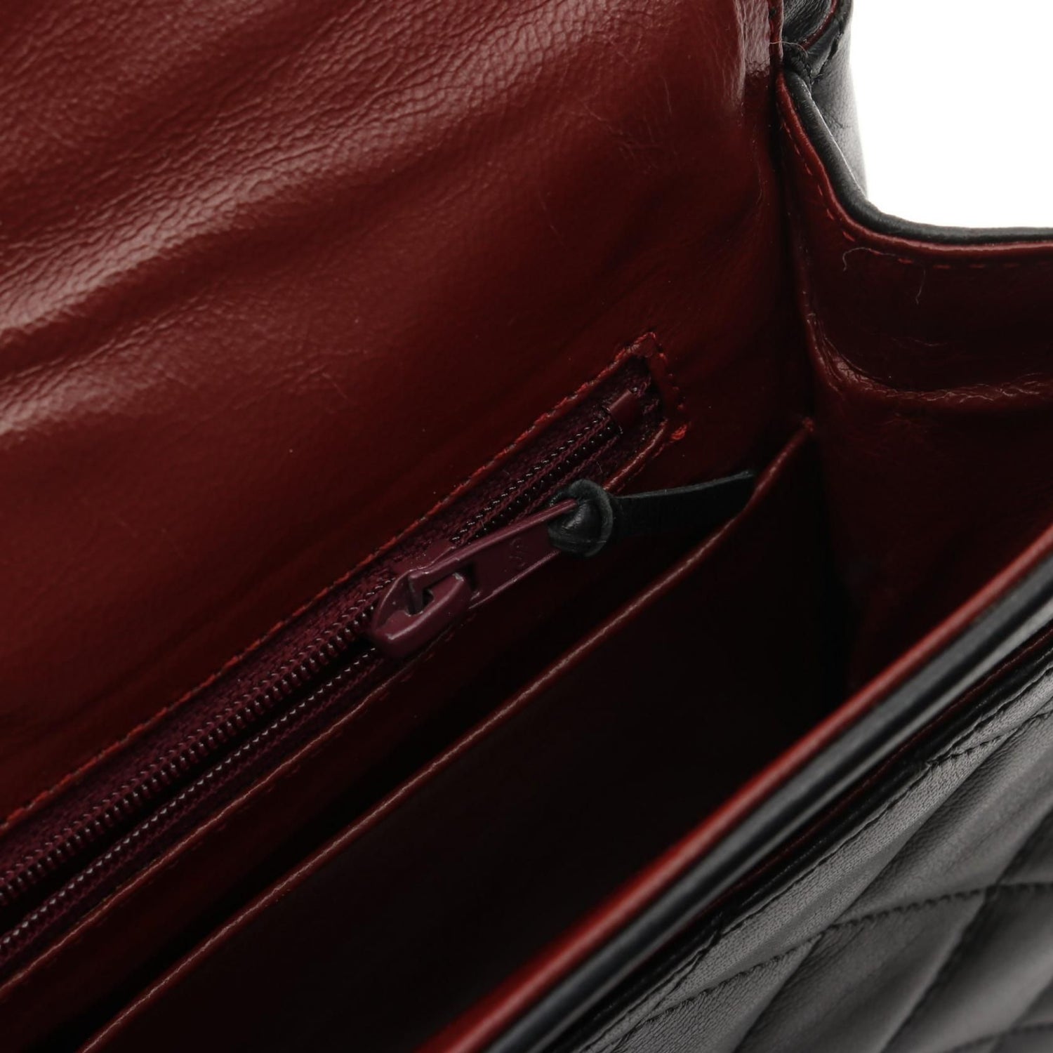 Chanel Matelasse W Flap Shoulder Bag Lambskin Black