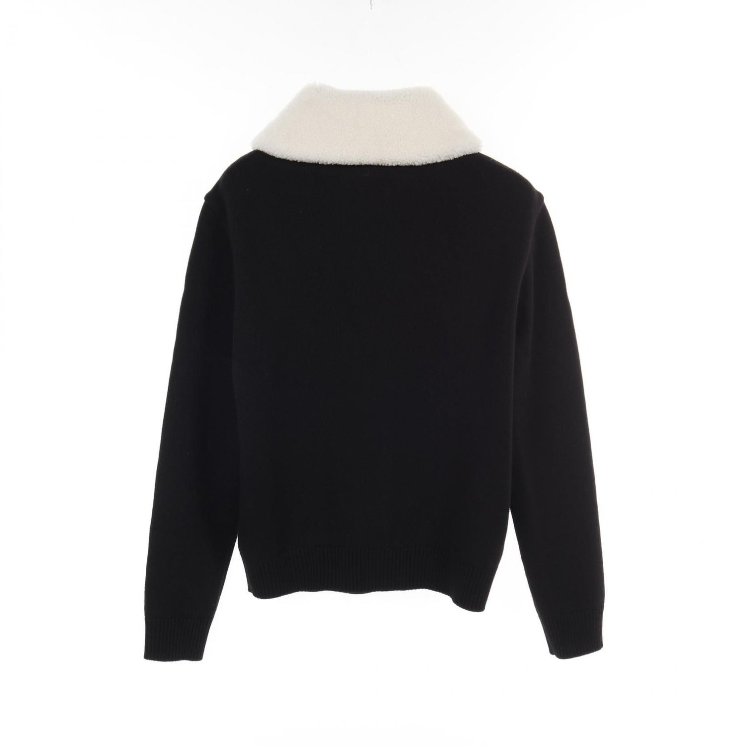 Louis Vuitton Shearling Collar Blouson Rm 241m Zll Hqn 10w Wool Black White