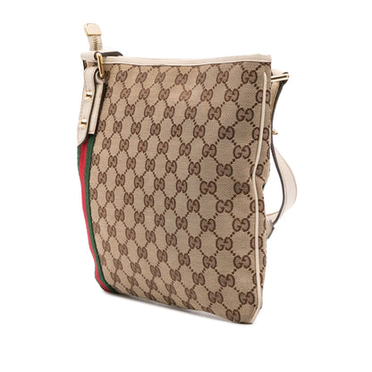 Gucci GG Canvas Jolicoeur Crossbody Brown