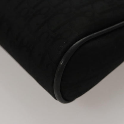 Christian Dior Trotter Canvas Clutch Bag Black Auth
