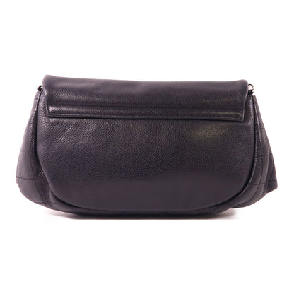 Chanel Black Cowhide Leather Shoulder Bag Calfskin (cowhide)