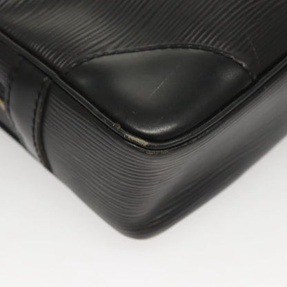 Louis Vuitton Epi Porte Documents Voyage Business Bag Black M 54472 Auth