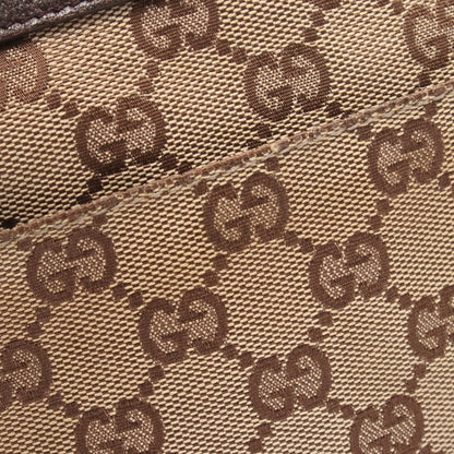Gucci Gg Canvas Shoulder Bag Beige Brown Canvas 27639