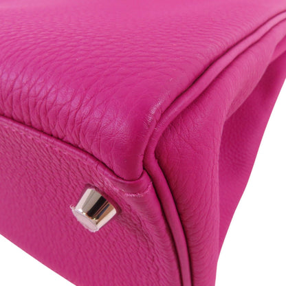 Hermes Leather Kelly 28 Silver Hand-turned Shoulder Back Bag Double Bag 2way Shoulder Bag Rose Purple Purple Togo