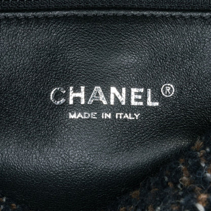 Chanel Small Jersey Tweed Flap Blue