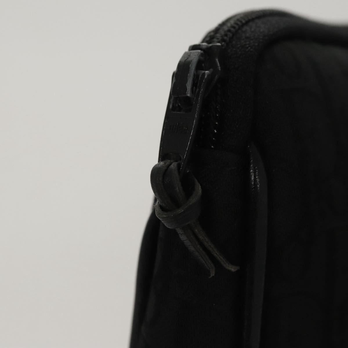 Christian Dior Trotter Canvas Clutch Bag Black Auth