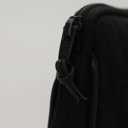Christian Dior Trotter Canvas Clutch Bag Black Auth