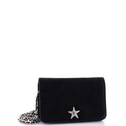 Chanel Cocostellar Wallet On Chain Quilted Suede