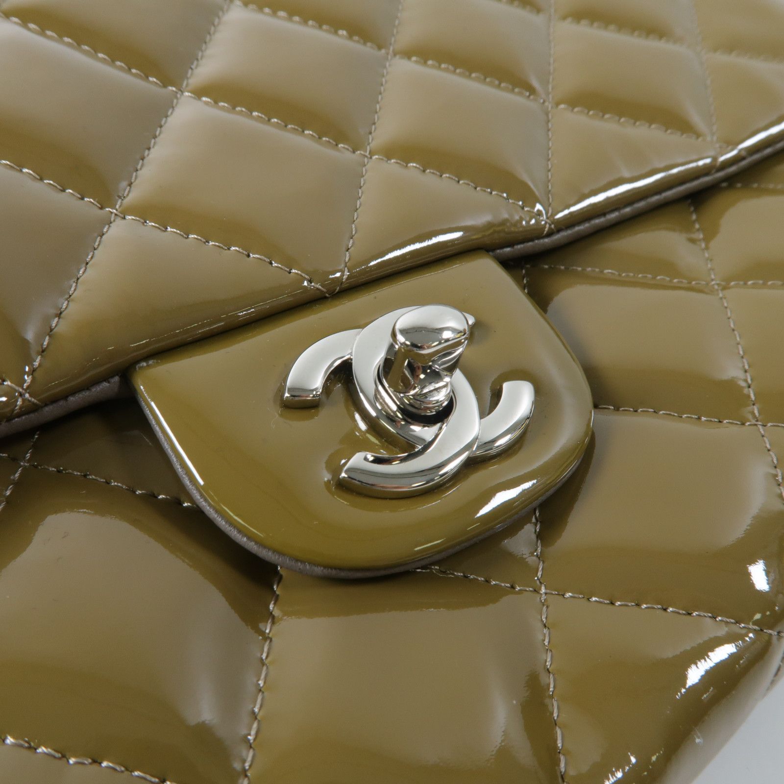 Chanel Other Lacquered Leather Shoulder Bag Silver Shoulder Bag Patent Leather