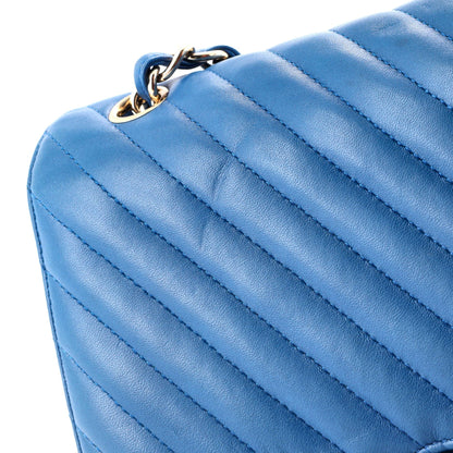 Chanel Classic Double Flap Bag Chevron Lambskin Jumbo