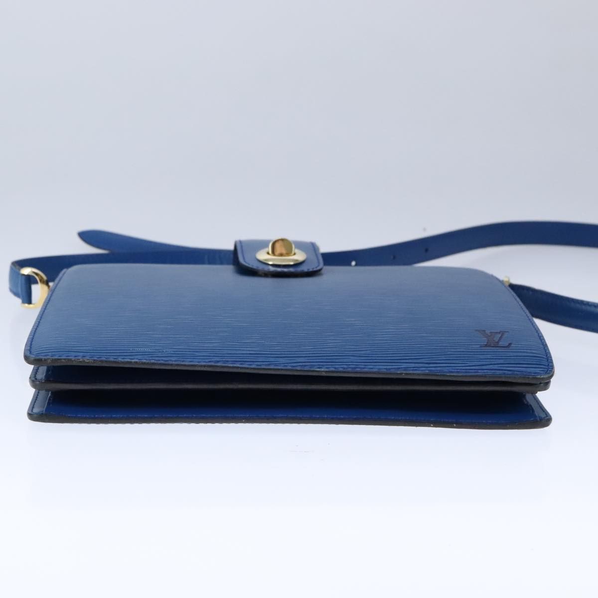 Louis Vuitton Epi Capuchin Shoulder Bag Blue M 52345 Lv Auth