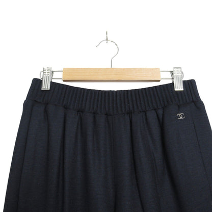 Chanel Sweatpants Wool Navy 34