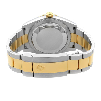 Rolex Sky-dweller Steel 18K Yellow Gold Black Dial Automatic Mens Watch 326933