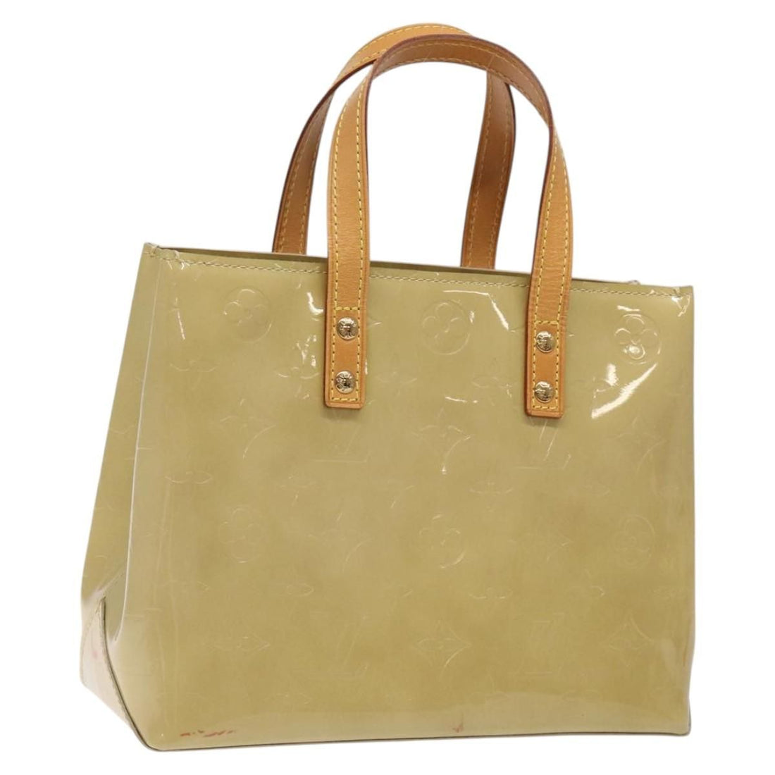Louis Vuitton Vernis Reade Pm Hand Bag Beige M 91334 Lv Auth