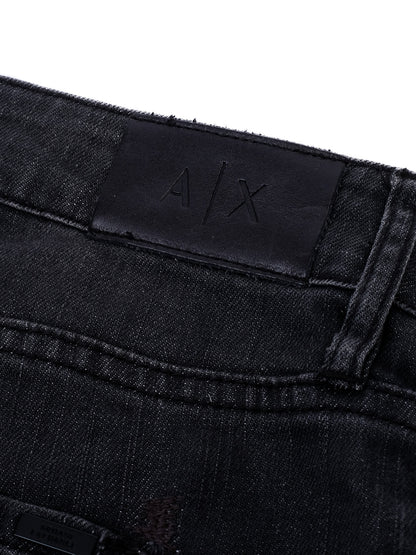 EXCELLENT Armani Exchange Gray Distressed Jeans for Women