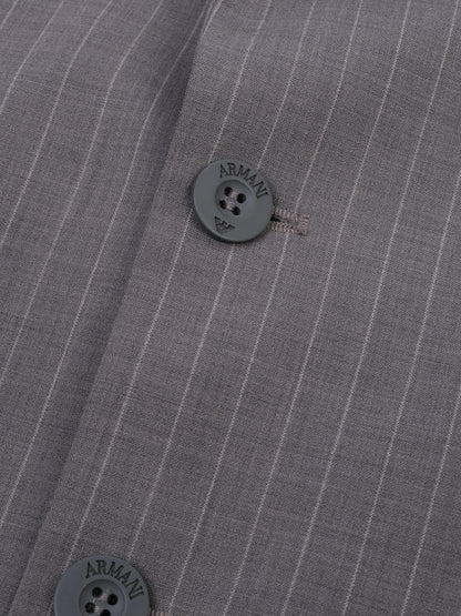 Excellent Armani Junior Gray Wool Blazer Size 12 for Kids