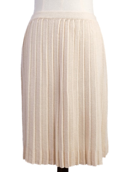 Excellent Philosophy Di Lorenzo Serafini White Wool Cardigan Set Size S