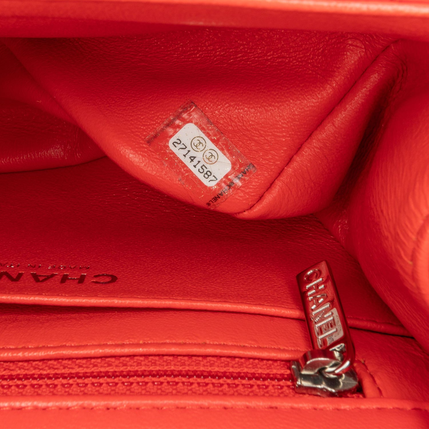 Chanel Mini Square Classic Lambskin Single Flap Red