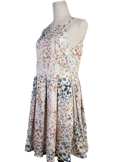 Excellent MaxCo Sleeveless Dress M Multicolored Abstract Cotton