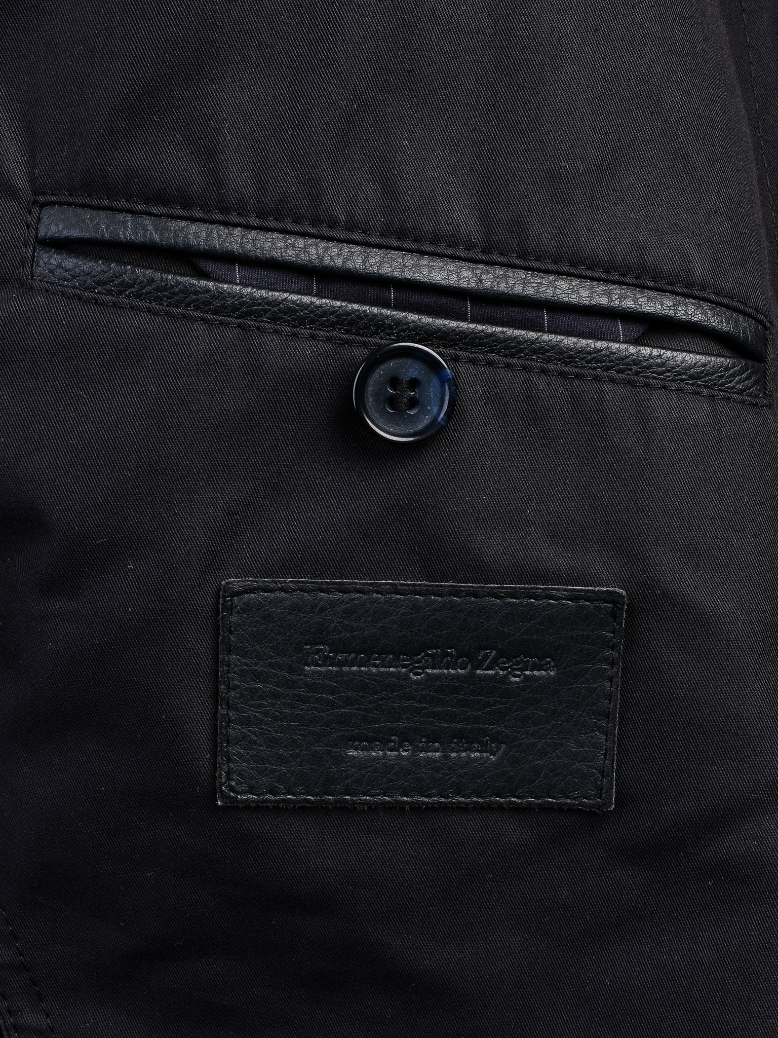 Perfect Ermenegildo Zegna Black Nylon Trench Coat Size XL