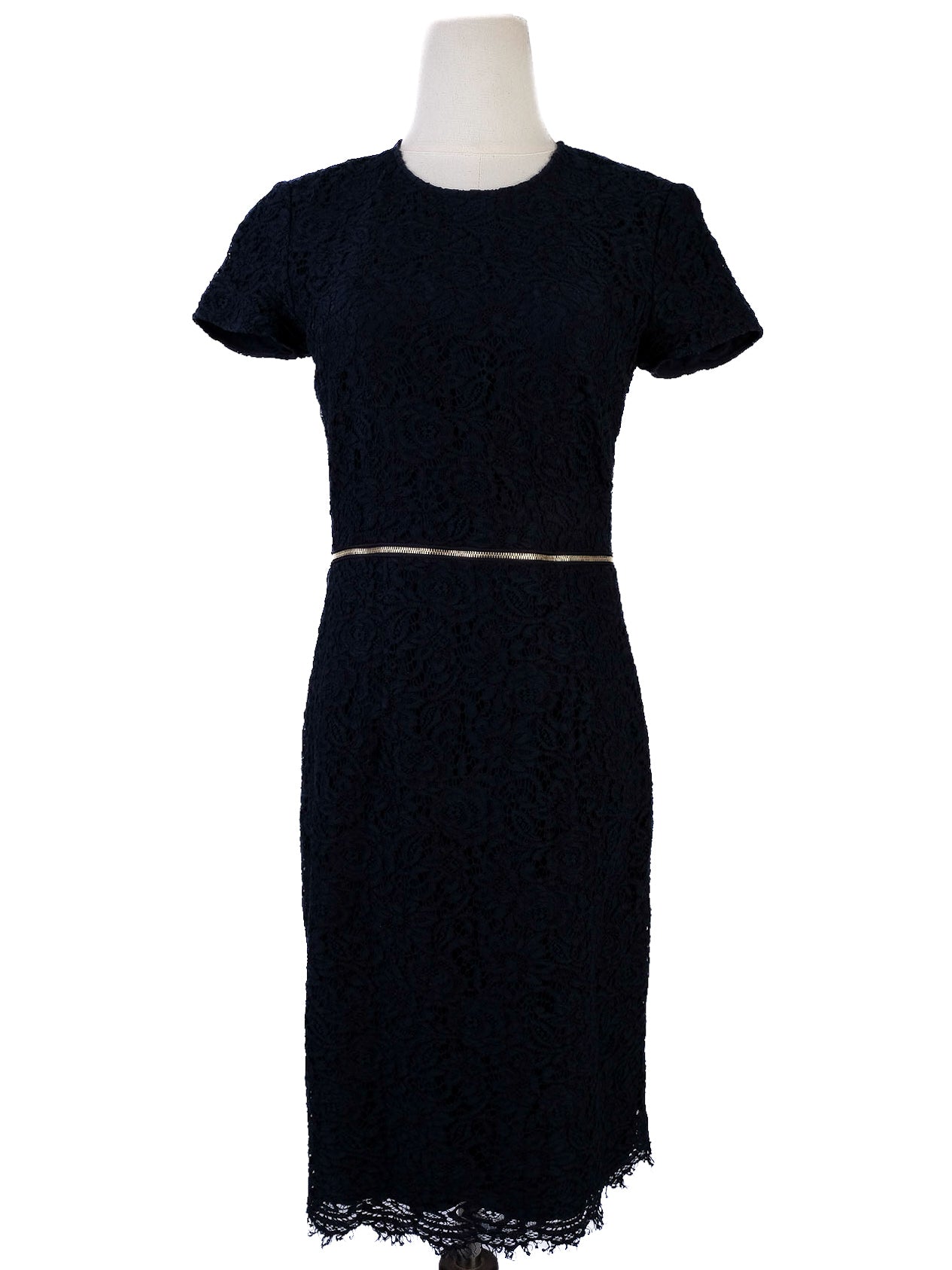 Excellent Burberry Blue Lace Dress Women&