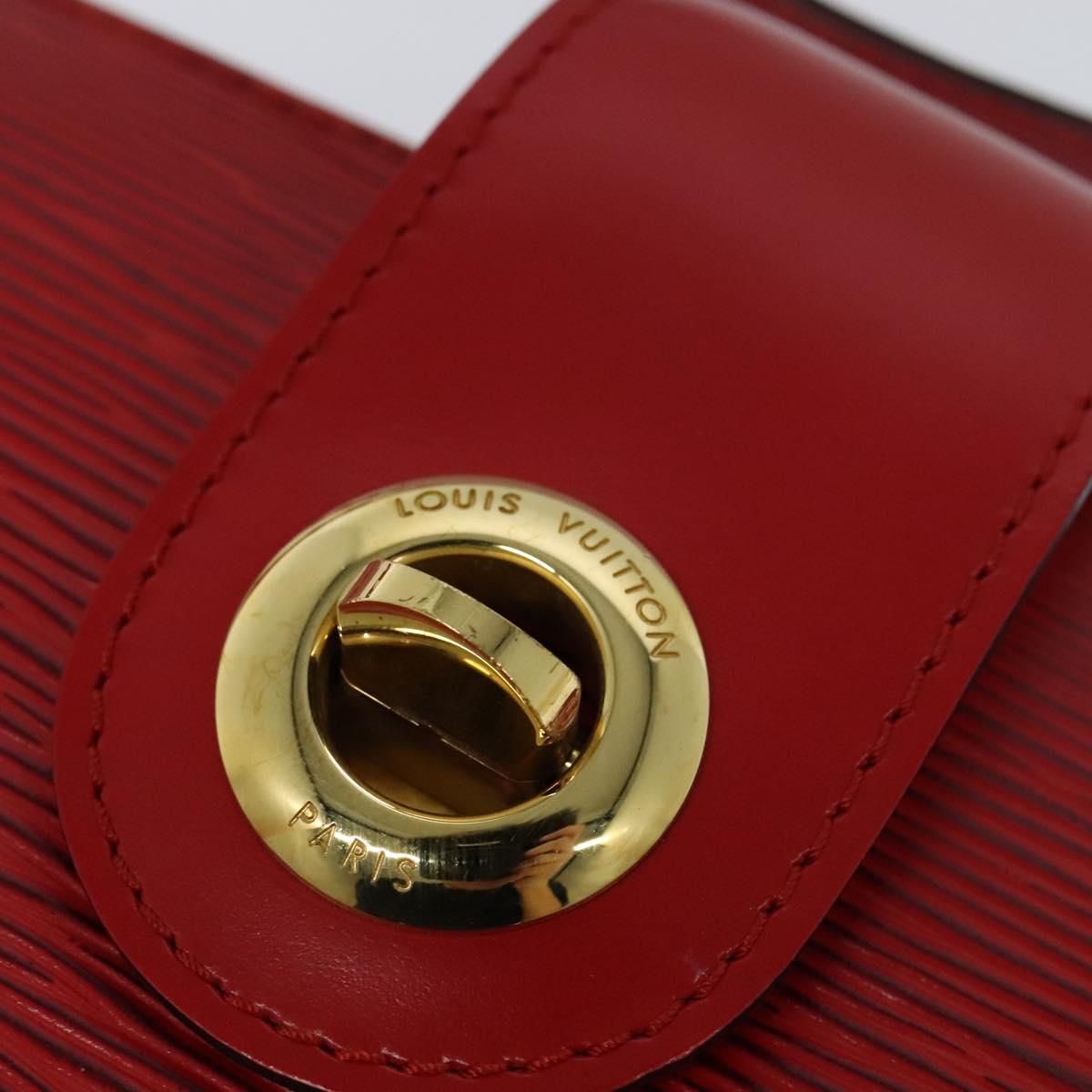Louis Vuitton Epi Capuchin Shoulder Bag Red M 52347 Lv Auth