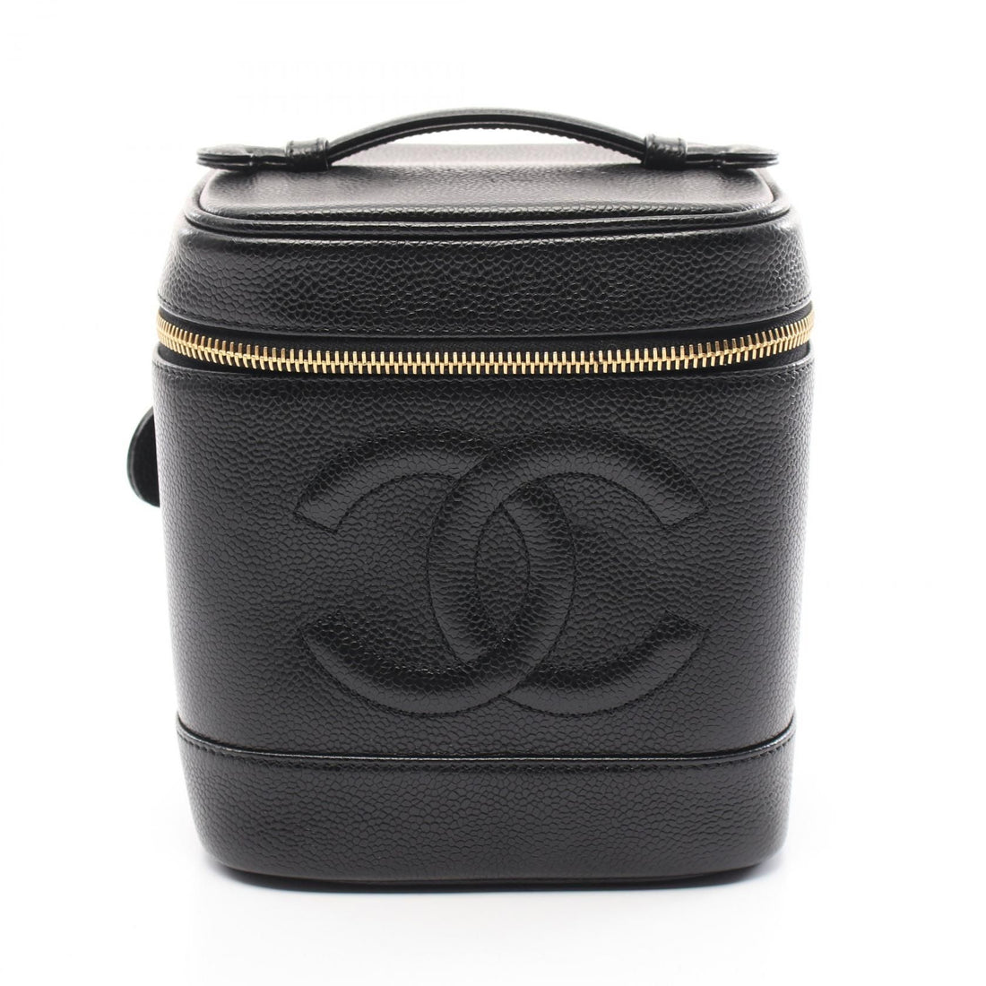 Chanel Coco Mark Handbag A 01998 Calfskin Grained CalfskinBlack