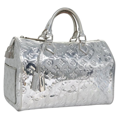 Louis Vuitton Monogram Miroir Speedy 30 Hand Bag Argent M 95786 Lv Auth