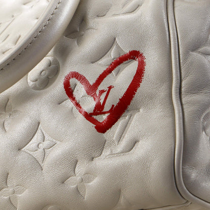Louis Vuitton Speedy Bandouliere Bag Limited Edition Fall In Love Monogram Embossed Lambskin 22