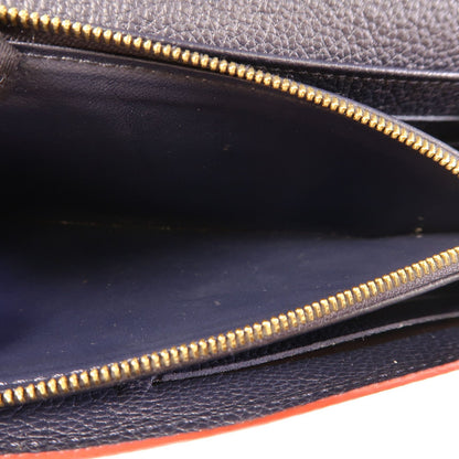 Louis Vuitton Empreinte Sarah Long Wallet Navy Blue Bifoldpurse M 61182