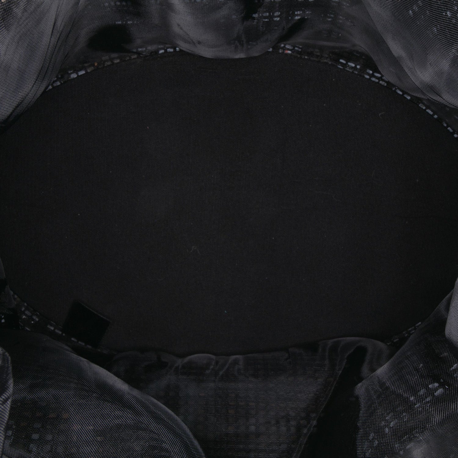 Chanel CC Mesh And Metallic Calfskin Bucket Bag Black