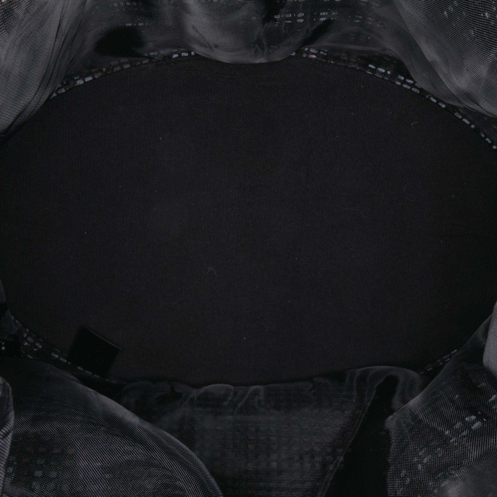 Chanel CC Mesh And Metallic Calfskin Bucket Bag Black