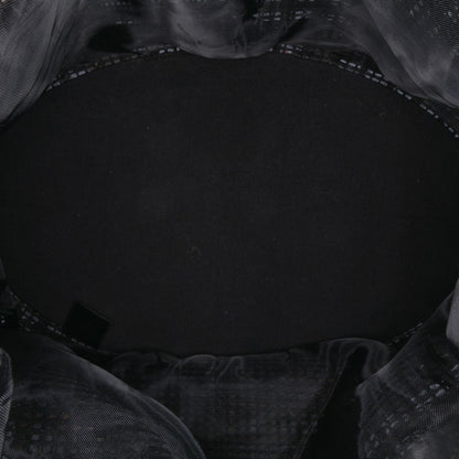 Chanel CC Mesh And Metallic Calfskin Bucket Bag Black