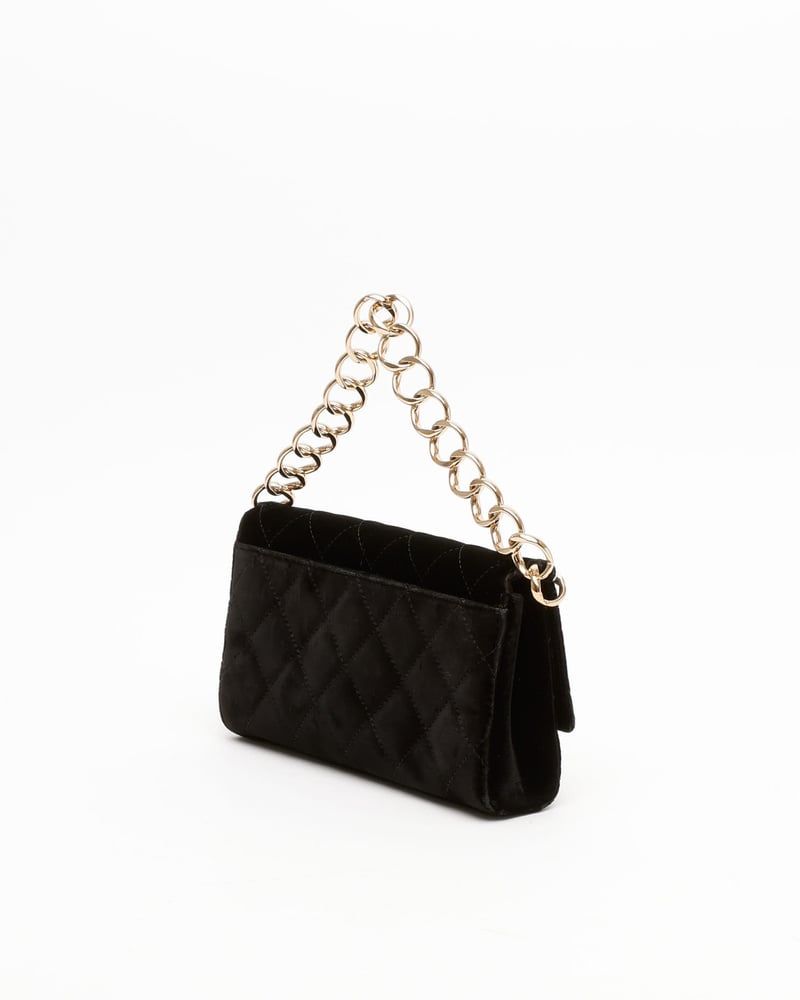 Chanel CC Velour Chain Bag