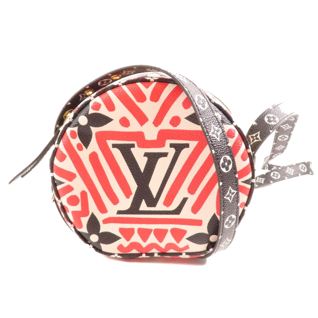 Louis Vuitton Monogram Giant Boite Chapeau Gold Shoulder Bag Red Black White Shoulder Bag M 45366