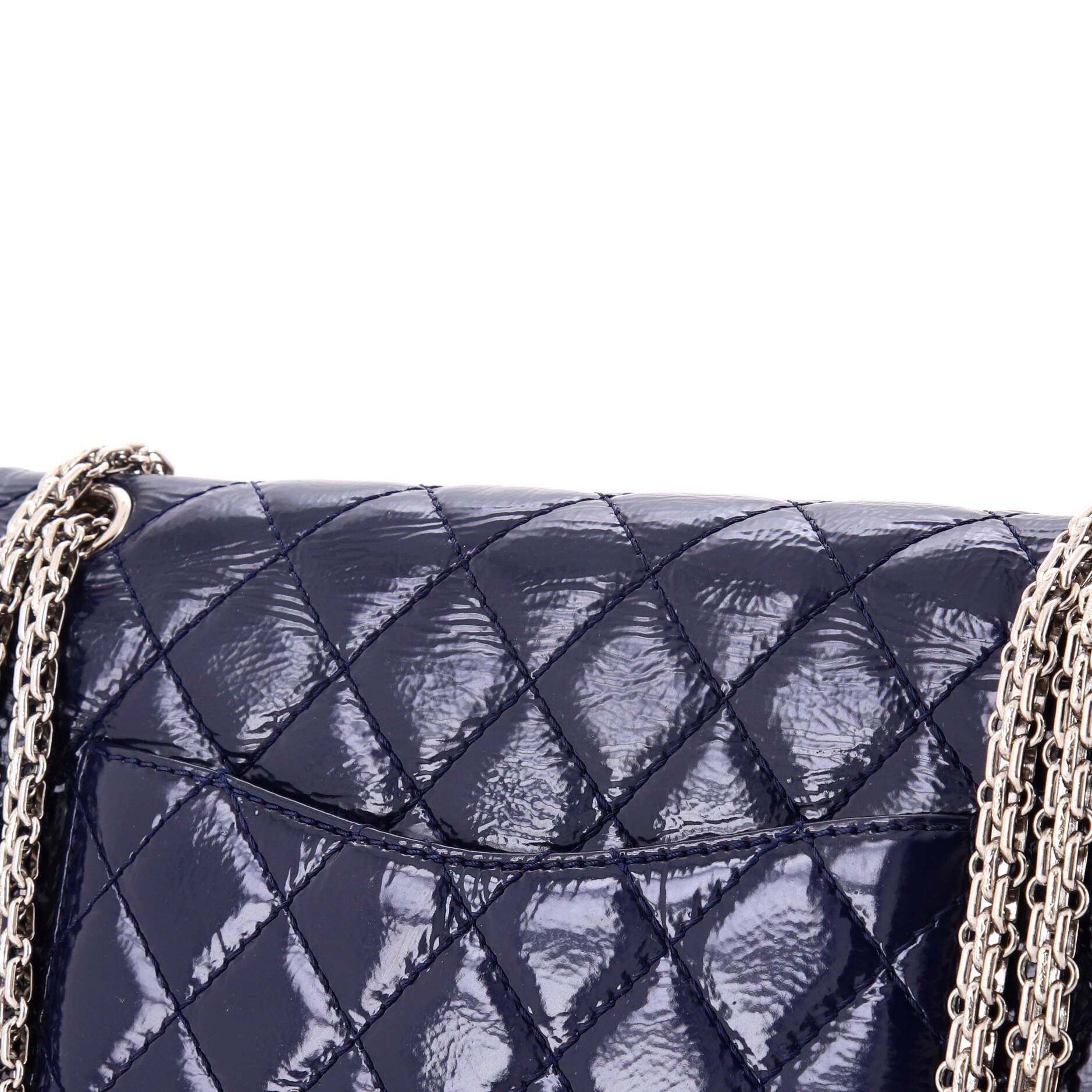 Chanel Reissue 2.55 Flap Bag Quilted Crinkled Patent 226