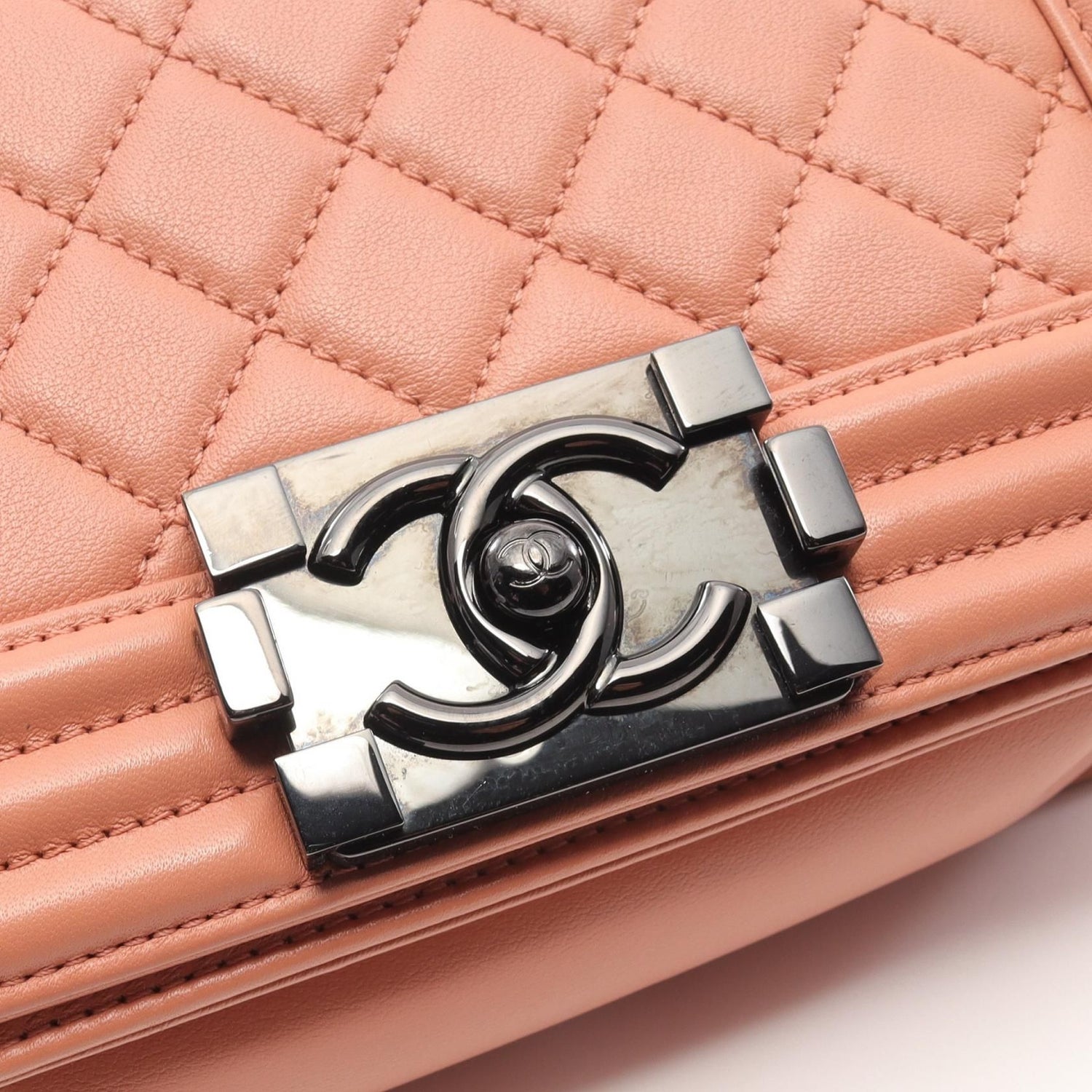 Chanel Orange Boy Small Shoulder Bag Lambskin (sheep Leather) A 67085