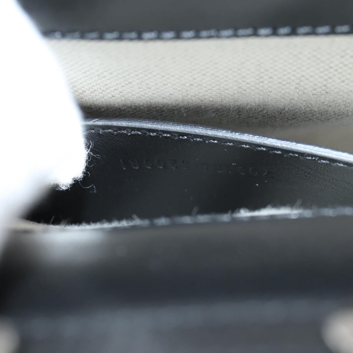 Gucci Calfskin Mini Bamboo Top Handle 3 Way Shoulder Bag Black