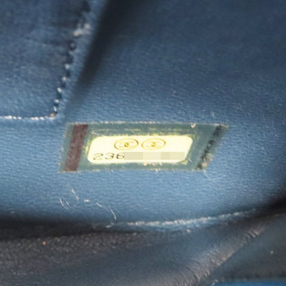 Chanel Matelasse Coco Mark Shoulder Handbag Calfskin Blue Gold Metal