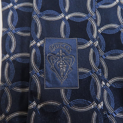 Gucci Silk Tie Territory Indigo Tie Blue Silk