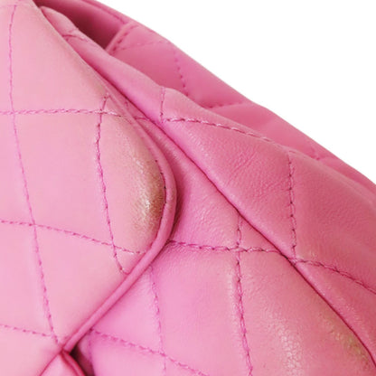 Chanel Matelasse Coco 17 Pearl Crush Shoulder Lambskin Pink Gold Metal