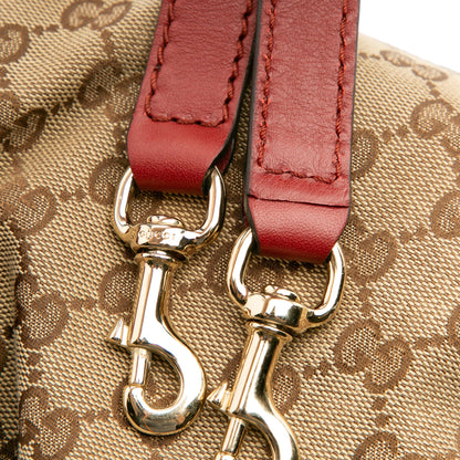 Gucci GG Canvas Sukey Satchel Brown