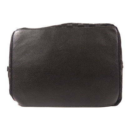 Gucci GG Monogram Web Handle Bucket Tote Black