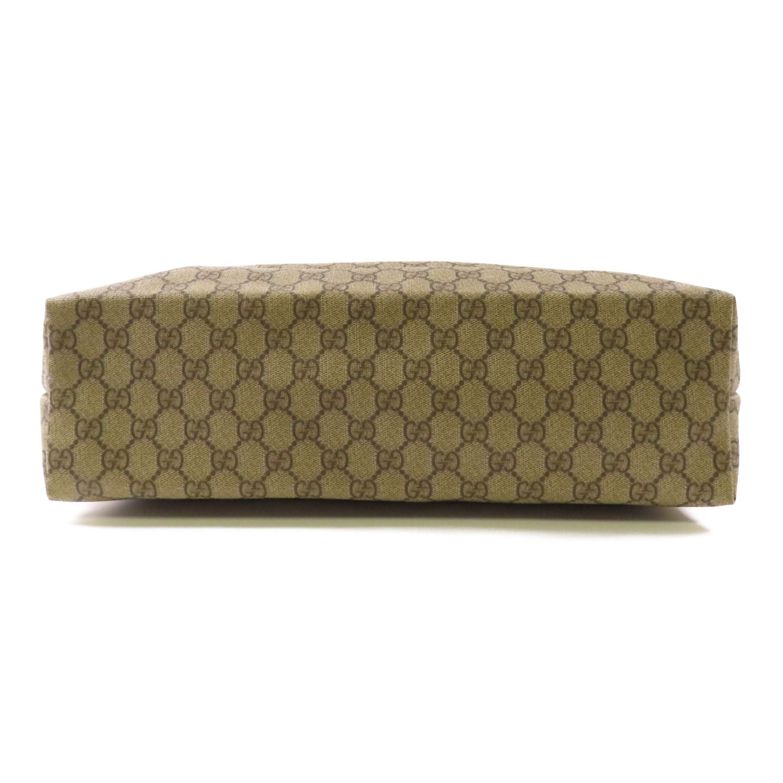 Gucci Layered Canvas Gg Tote Bag Handmade Bag Tote Bag Brown Pvc Coated Canvas 211137