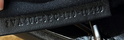 Fendi Vitello Grace Opaco Metal Monster Eyes Large Peekaboo Iconic Fit Satchel Black