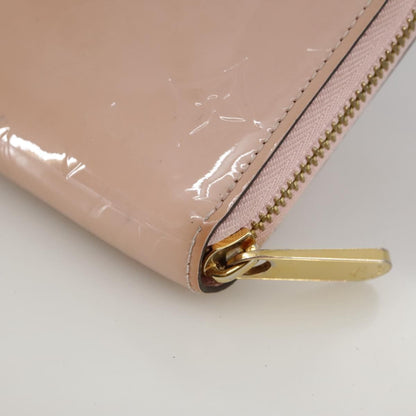 Louis Vuitton Vernis Zippy Wallet Rose Valerine M 93522 Lv Auth