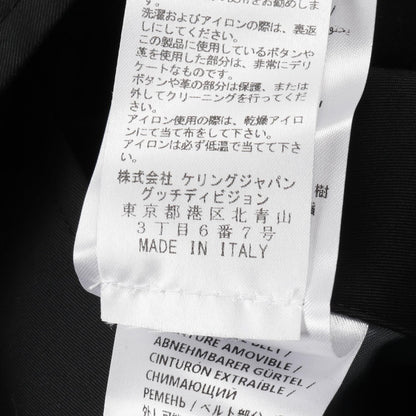 Gucci Trench Coat Black Nylon Cotton 565807